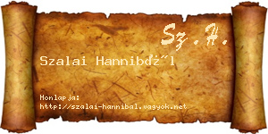 Szalai Hannibál névjegykártya